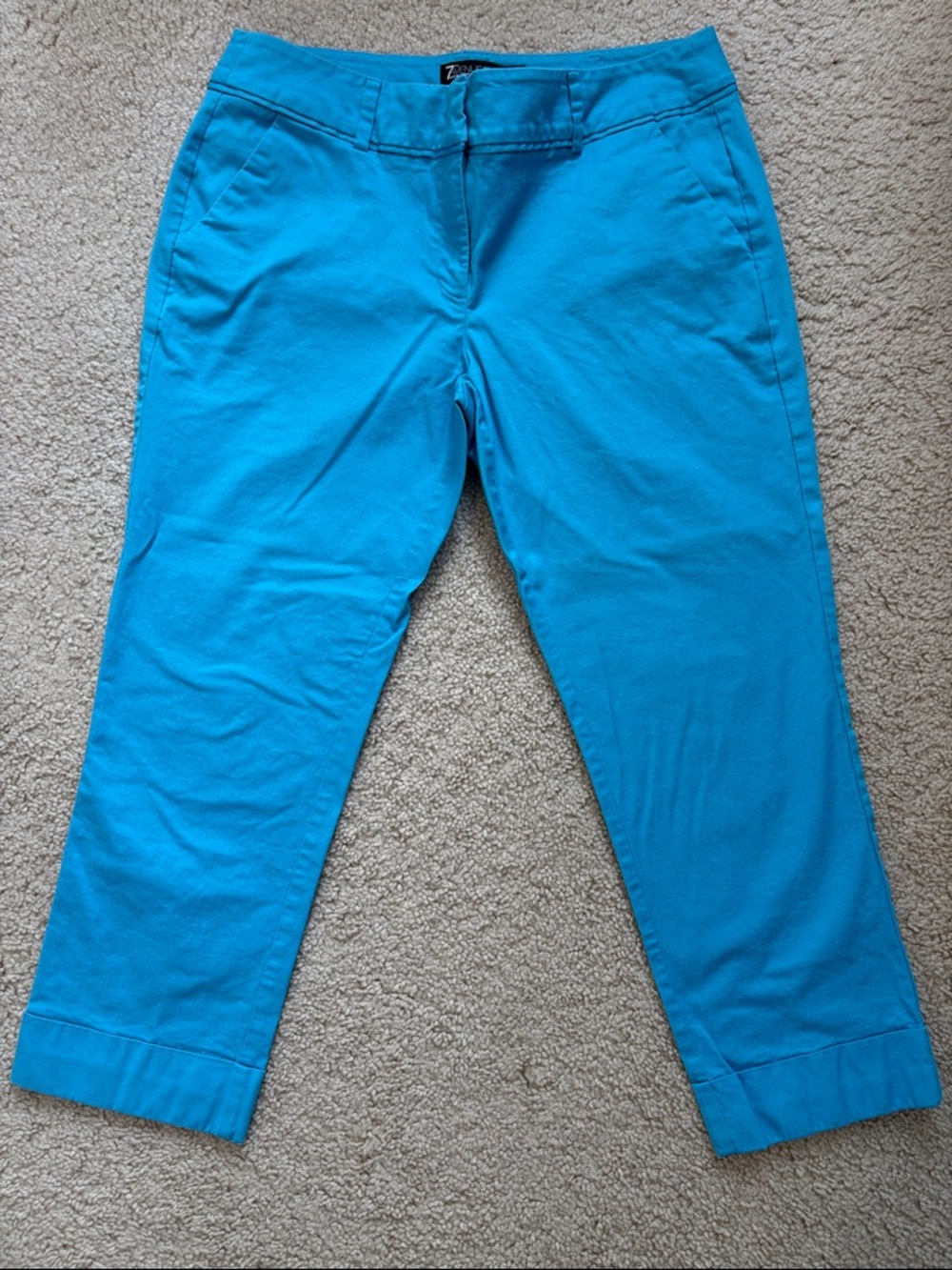 New York & Company Teal Cropped Pants